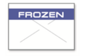 GX1812 White/Blue FROZEN Label for the 18-6 Labeler comes with security cross cuts, visit AtoZstamps.com
Garvey Preprinted FROZEN Label
